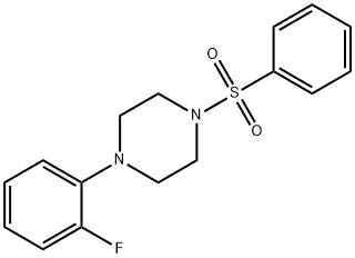 1-(2-fluorophenyl)-4-(phenylsulfonyl)piperazine Struktur