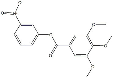 3-nitrophenyl 3,4,5-trimethoxybenzoate Struktur