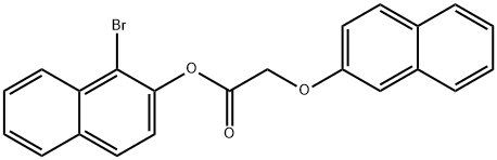 1-bromo-2-naphthyl (2-naphthyloxy)acetate Struktur