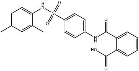 2-({4-[(2,4-dimethylanilino)sulfonyl]anilino}carbonyl)benzoic acid Struktur