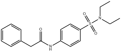 N-{4-[(diethylamino)sulfonyl]phenyl}-2-phenylacetamide Struktur