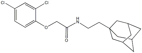 N-[2-(1-adamantyl)ethyl]-2-(2,4-dichlorophenoxy)acetamide Struktur