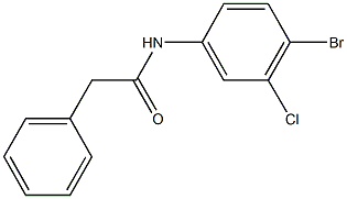 N-(4-bromo-3-chlorophenyl)-2-phenylacetamide Struktur