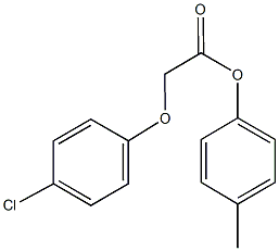 4-methylphenyl (4-chlorophenoxy)acetate Struktur