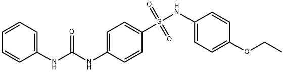 4-[(anilinocarbonyl)amino]-N-(4-ethoxyphenyl)benzenesulfonamide Struktur