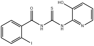 N-(3-hydroxypyridin-2-yl)-N'-(2-iodobenzoyl)thiourea Struktur