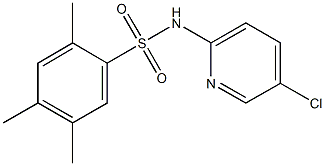 N-(5-chloro-2-pyridinyl)-2,4,5-trimethylbenzenesulfonamide Struktur