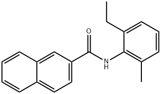 N-(2-ethyl-6-methylphenyl)-2-naphthamide Struktur