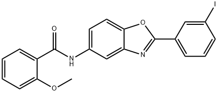 N-[2-(3-iodophenyl)-1,3-benzoxazol-5-yl]-2-methoxybenzamide Struktur