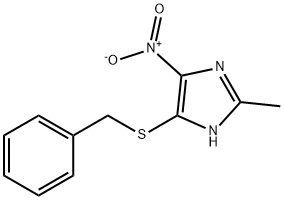 5-(benzylsulfanyl)-4-nitro-2-methyl-1H-imidazole Struktur