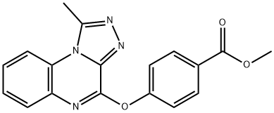 methyl 4-[(1-methyl[1,2,4]triazolo[4,3-a]quinoxalin-4-yl)oxy]benzoate Struktur