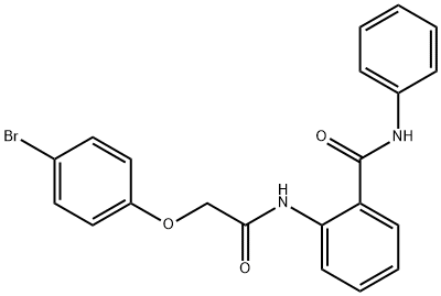 2-{[(4-bromophenoxy)acetyl]amino}-N-phenylbenzamide Struktur