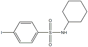 N-cyclohexyl-4-iodobenzenesulfonamide Struktur