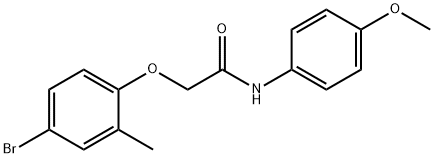 2-(4-bromo-2-methylphenoxy)-N-(4-methoxyphenyl)acetamide Struktur