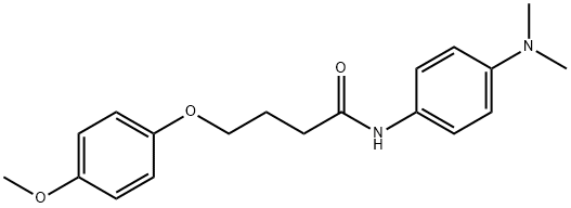 N-[4-(dimethylamino)phenyl]-4-(4-methoxyphenoxy)butanamide Struktur