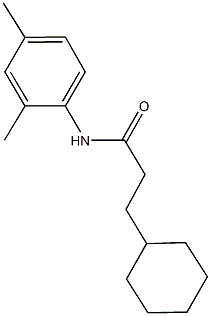 3-cyclohexyl-N-(2,4-dimethylphenyl)propanamide Struktur