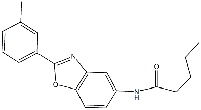 N-[2-(3-methylphenyl)-1,3-benzoxazol-5-yl]pentanamide Struktur