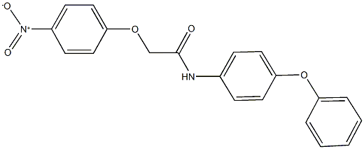 2-{4-nitrophenoxy}-N-(4-phenoxyphenyl)acetamide Struktur