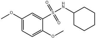 N-cyclohexyl-2,5-dimethoxybenzenesulfonamide Struktur