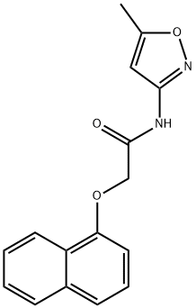 N-(5-methylisoxazol-3-yl)-2-(naphthalen-1-yloxy)acetamide Struktur