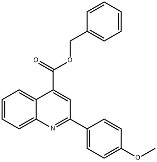 benzyl 2-(4-methoxyphenyl)-4-quinolinecarboxylate Struktur