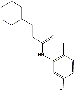 N-(5-chloro-2-methylphenyl)-3-cyclohexylpropanamide Struktur