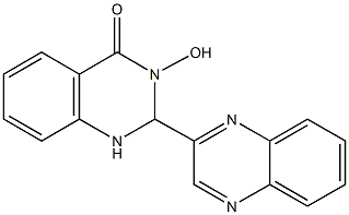 3-hydroxy-2-(2-quinoxalinyl)-2,3-dihydro-4(1H)-quinazolinone Struktur