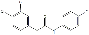 2-(3,4-dichlorophenyl)-N-(4-methoxyphenyl)acetamide Struktur