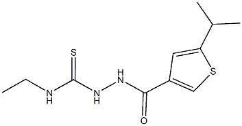 N-ethyl-2-[(5-isopropyl-3-thienyl)carbonyl]hydrazinecarbothioamide Struktur