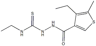 N-ethyl-2-[(4-ethyl-5-methyl-3-thienyl)carbonyl]hydrazinecarbothioamide Struktur