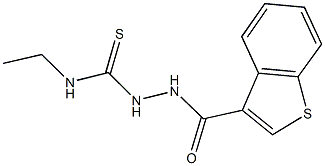 2-(1-benzothien-3-ylcarbonyl)-N-ethylhydrazinecarbothioamide Struktur