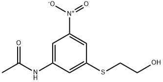 N-{3-[(2-hydroxyethyl)sulfanyl]-5-nitrophenyl}acetamide Struktur