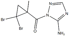 1-[(2,2-dibromo-1-methylcyclopropyl)carbonyl]-1H-1,2,4-triazol-5-ylamine Struktur