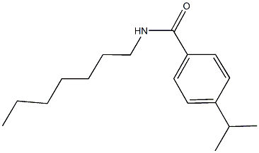 N-heptyl-4-isopropylbenzamide Struktur