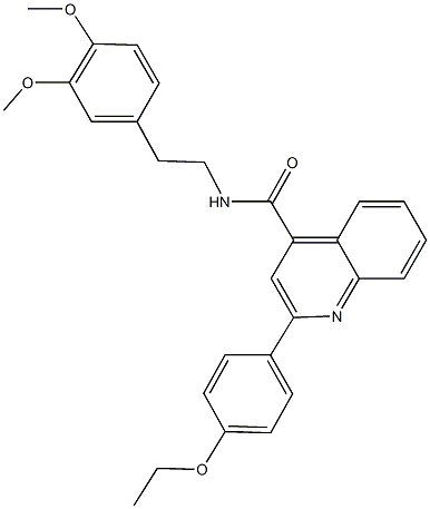 N-[2-(3,4-dimethoxyphenyl)ethyl]-2-(4-ethoxyphenyl)-4-quinolinecarboxamide Struktur