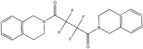 2-[4-(3,4-dihydro-2(1H)-isoquinolinyl)-2,2,3,3-tetrafluoro-4-oxobutanoyl]-1,2,3,4-tetrahydroisoquinoline Struktur