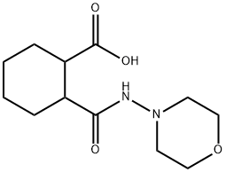 2-[(4-morpholinylamino)carbonyl]cyclohexanecarboxylic acid Struktur