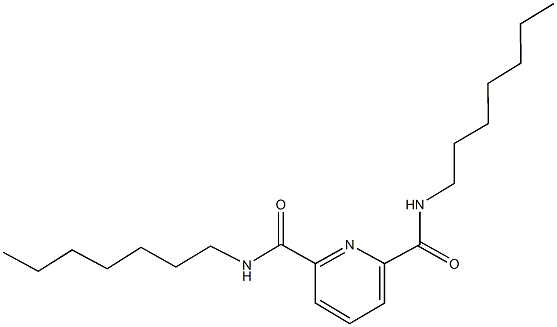 N~2~,N~6~-diheptyl-2,6-pyridinedicarboxamide Struktur