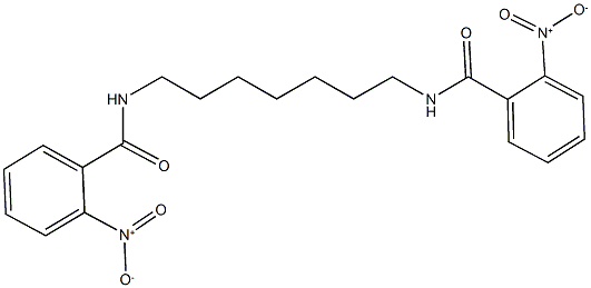 2-nitro-N-[7-({2-nitrobenzoyl}amino)heptyl]benzamide Struktur