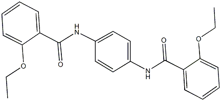 2-ethoxy-N-{4-[(2-ethoxybenzoyl)amino]phenyl}benzamide Struktur