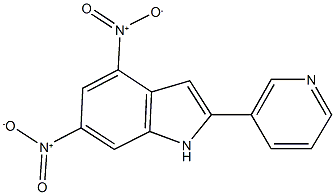 4,6-dinitro-2-(3-pyridinyl)-1H-indole Struktur