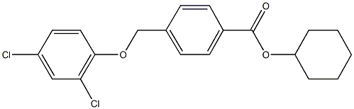 cyclohexyl 4-[(2,4-dichlorophenoxy)methyl]benzoate Struktur