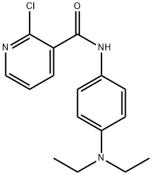 2-chloro-N-[4-(diethylamino)phenyl]nicotinamide Struktur