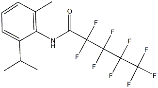 2,2,3,3,4,4,5,5,5-nonafluoro-N-(2-isopropyl-6-methylphenyl)pentanamide Struktur