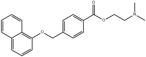 2-(dimethylamino)ethyl 4-[(1-naphthyloxy)methyl]benzoate Struktur