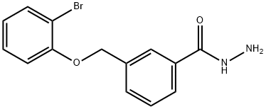 3-[(2-bromophenoxy)methyl]benzohydrazide Struktur