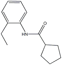 N-(2-ethylphenyl)cyclopentanecarboxamide Struktur