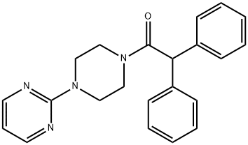 2-[4-(diphenylacetyl)-1-piperazinyl]pyrimidine Struktur