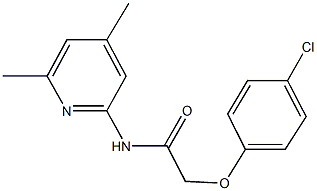 2-(4-chlorophenoxy)-N-(4,6-dimethyl-2-pyridinyl)acetamide Struktur