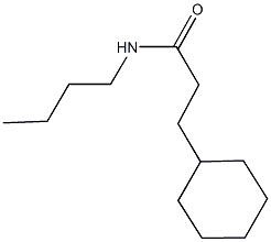 N-butyl-3-cyclohexylpropanamide Struktur